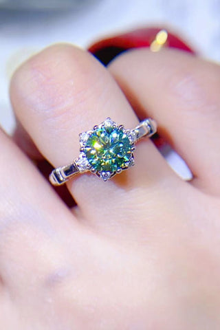 1 Carat Moissanite 925 Sterling Silver Ring 1 Carat Moissanite 925 Sterling Silver Ring