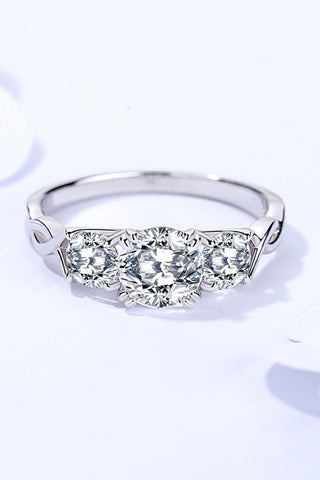 1 Carat Moissanite 925 Sterling Silver Ring 1 Carat Moissanite 925 Sterling Silver Ring
