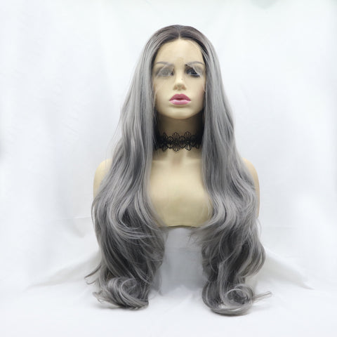 13*3" Lace Front Wigs Synthetic Long Wavy 24" 130% Density 13*3" Lace Front Wigs Synthetic Long Wavy 24" 130% Density