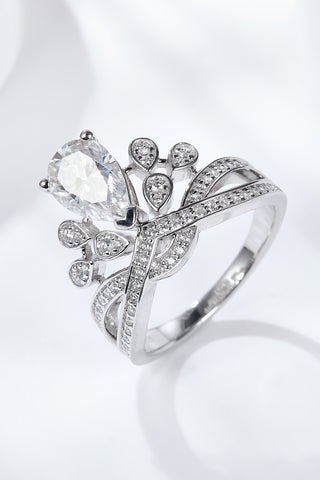 1.5 Carat Moissanite Crown-Shaped Ring 1.5 Carat Moissanite Crown-Shaped Ring