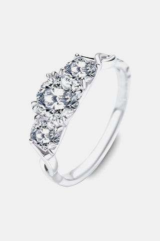 1 Carat Moissanite 925 Sterling Silver Ring 1 Carat Moissanite 925 Sterling Silver Ring
