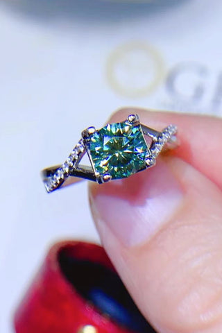 1 Carat Moissanite 925 Sterling Silver Ring 1 Carat Moissanite 925 Sterling Silver Ring