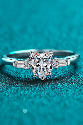 1.2 Carat Moissanite Heart Ring 1.2 Carat Moissanite Heart Ring