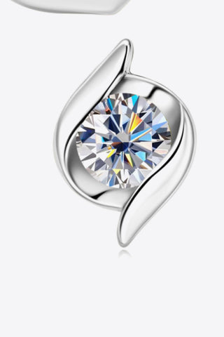 1 Carat Moissanite 925 Sterling Silver Stud Earrings 1 Carat Moissanite 925 Sterling Silver Stud Earrings