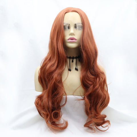 13*3" Lace Front Wigs Synthetic Long Wavy 24" 130% Density 13*3" Lace Front Wigs Synthetic Long Wavy 24" 130% Density
