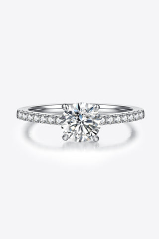 1 Carat Moissanite 925 Sterling Silver Side Stone Ring 1 Carat Moissanite 925 Sterling Silver Side Stone Ring
