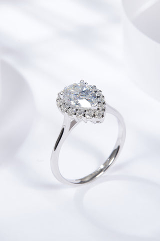 1.5 Carat Moissanite Teardrop Ring 1.5 Carat Moissanite Teardrop Ring