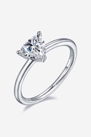 1 Carat Moissanite 925 Sterling Silver Solitaire Ring 1 Carat Moissanite 925 Sterling Silver Solitaire Ring