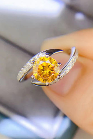 1 Carat Moissanite 925 Sterling Silver Ring 1 Carat Moissanite 925 Sterling Silver Ring