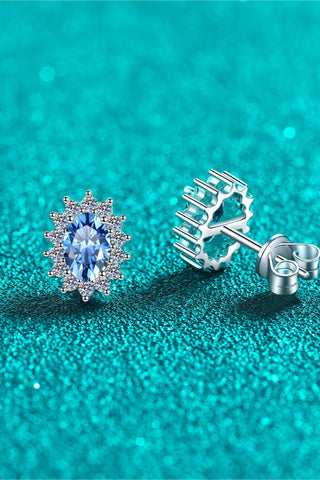 1 Carat Moissanite 925 Sterling Silver Stud Earrings 1 Carat Moissanite 925 Sterling Silver Stud Earrings