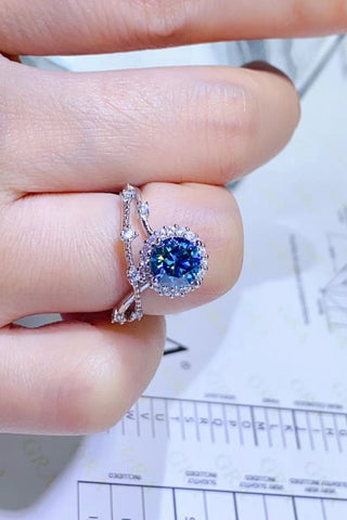 1 Carat Moissanite 925 Sterling Silver Ring 1 Carat Moissanite 925 Sterling Silver Ring