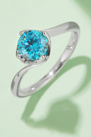 1 Carat Moissanite 925 Sterling Silver Solitaire Ring 1 Carat Moissanite 925 Sterling Silver Solitaire Ring