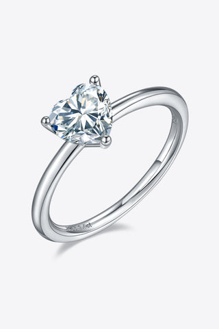 1 Carat Moissanite 925 Sterling Silver Solitaire Ring 1 Carat Moissanite 925 Sterling Silver Solitaire Ring