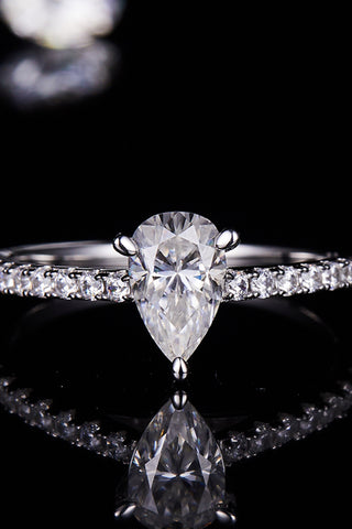 1 Carat Moissanite 925 Sterling Silver Side Stone Ring 1 Carat Moissanite 925 Sterling Silver Side Stone Ring