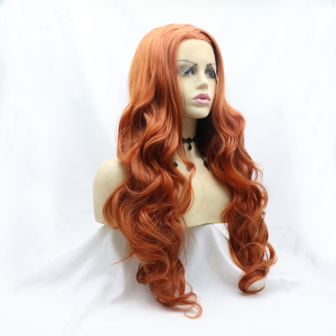 13*3" Lace Front Wigs Synthetic Long Wavy 24" 130% Density 13*3" Lace Front Wigs Synthetic Long Wavy 24" 130% Density