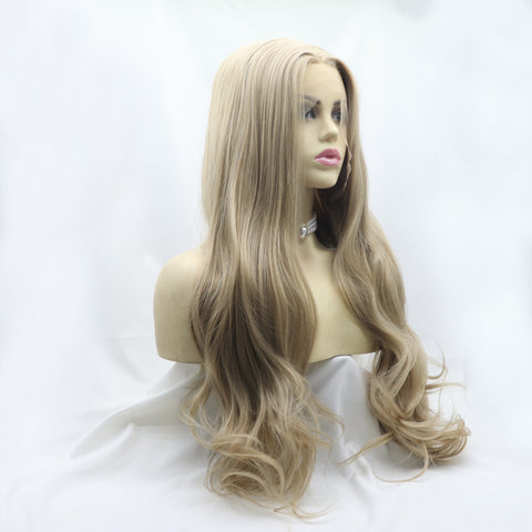 13*3" Lace Front Wigs Synthetic Long Wavy 24" 130% Density 13*3" Lace Front Wigs Synthetic Long Wavy 24" 130% Density