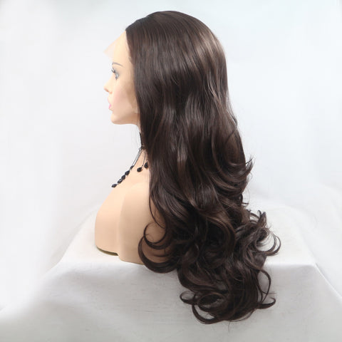 13*3" Lace Front Wigs Synthetic Long Wavy 24" 130% Density 13*3" Lace Front Wigs Synthetic Long Wavy 24" 130% Density