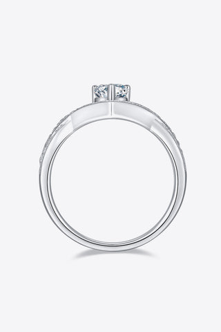 1 Carat Moissanite Teardrop 925 Sterling Silver Ring 1 Carat Moissanite Teardrop 925 Sterling Silver Ring