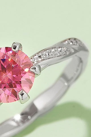 1 Carat Moissanite Contrast 925 Sterling Silver Ring 1 Carat Moissanite Contrast 925 Sterling Silver Ring