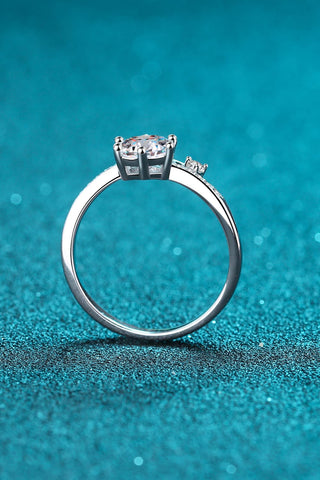 1 Carat Moissanite 925 Sterling Silver Bypass Ring 1 Carat Moissanite 925 Sterling Silver Bypass Ring