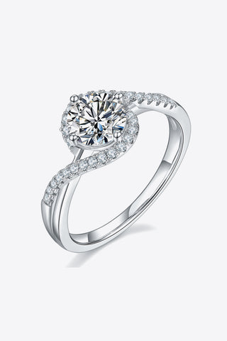 1 Carat Moissanite Crisscross Ring 1 Carat Moissanite Crisscross Ring