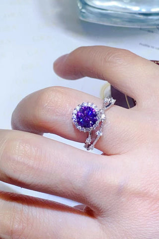1 Carat Moissanite 925 Sterling Silver Ring 1 Carat Moissanite 925 Sterling Silver Ring