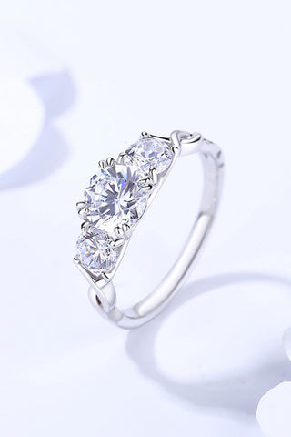 1 Carat Moissanite 925 Sterling Silver Ring 1 Carat Moissanite 925 Sterling Silver Ring