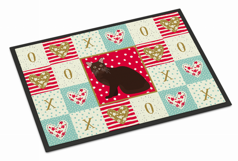 Seated Cat XOXO Art Mat