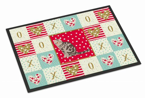 Seated Cat XOXO Art Mat