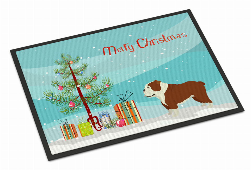 Christmas Tree Dog Art Indoor or Outdoor Mat