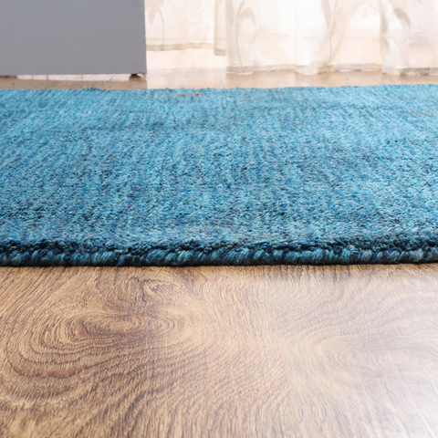 Rugsotic Carpets Hand Knotted Loom Wool Runner Area Rug Solid