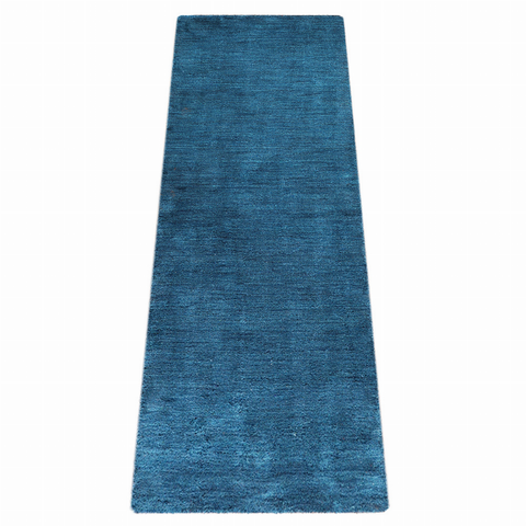 Rugsotic Carpets Hand Knotted Loom Wool Runner Area Rug Solid