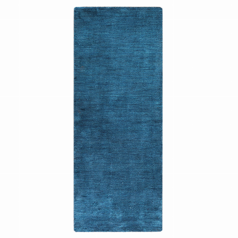 Rugsotic Carpets Hand Knotted Loom Wool Runner Area Rug Solid
