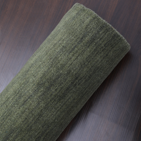 Rugsotic Carpets Hand Knotted Loom Wool Runner Area Rug Solid