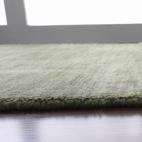 Rugsotic Carpets Hand Knotted Loom Wool Runner Area Rug Solid