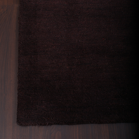 Rugsotic Carpets Hand Knotted Loom Wool Runner Area Rug Solid