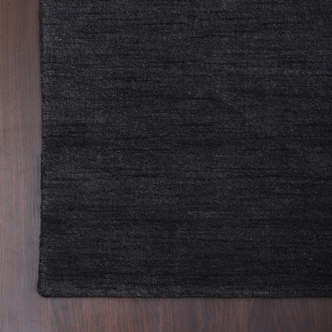Rugsotic Carpets Hand Knotted Loom Wool Runner Area Rug Solid