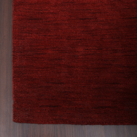 Rugsotic Carpets Hand Knotted Loom Wool Runner Area Rug Solid
