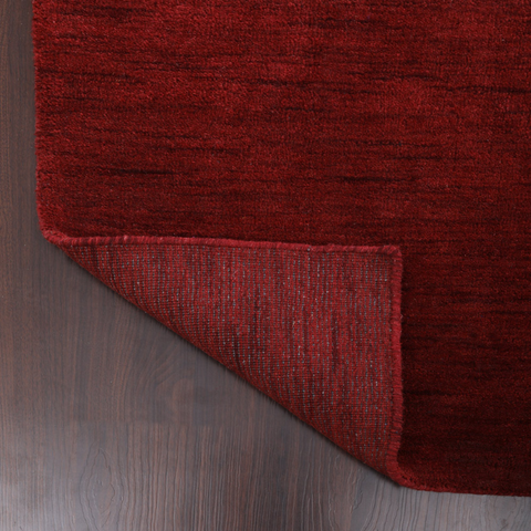 Rugsotic Carpets Hand Knotted Loom Wool Runner Area Rug Solid