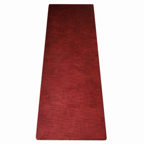 Rugsotic Carpets Hand Knotted Loom Wool Runner Area Rug Solid