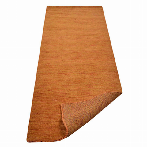 Rugsotic Carpets Hand Knotted Loom Wool Runner Area Rug Solid