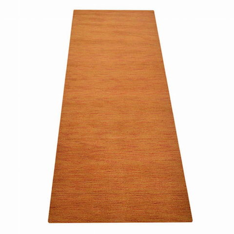 Rugsotic Carpets Hand Knotted Loom Wool Runner Area Rug Solid