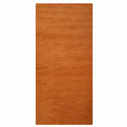 Rugsotic Carpets Hand Knotted Loom Wool Runner Area Rug Solid