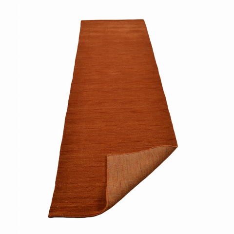 Rugsotic Carpets Hand Knotted Loom Wool Runner Area Rug Solid