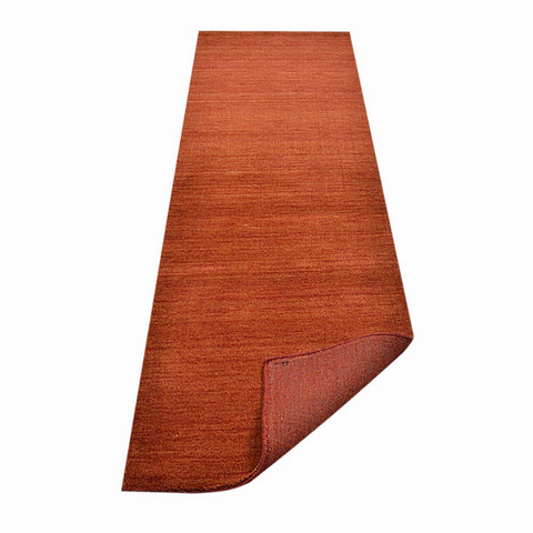 Rugsotic Carpets Hand Knotted Loom Wool Runner Area Rug Solid