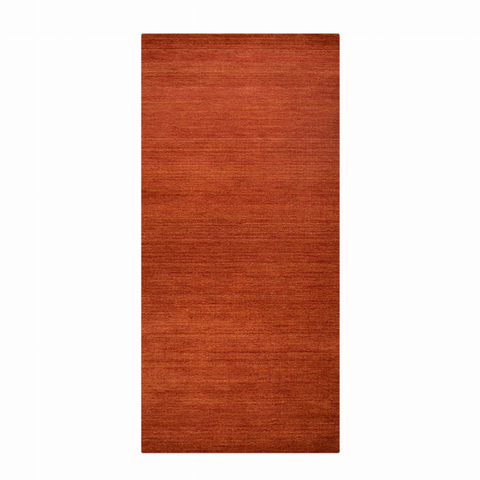 Rugsotic Carpets Hand Knotted Loom Wool Runner Area Rug Solid