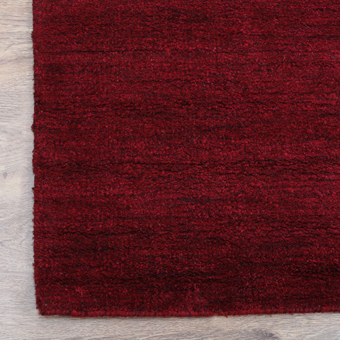 Rugsotic Carpets Hand Knotted Loom Wool Runner Area Rug Solid