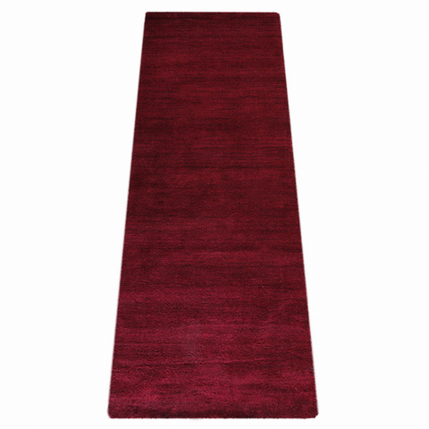 Rugsotic Carpets Hand Knotted Loom Wool Runner Area Rug Solid