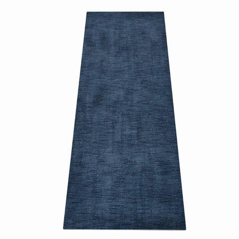 Rugsotic Carpets Hand Knotted Loom Wool Runner Area Rug Solid