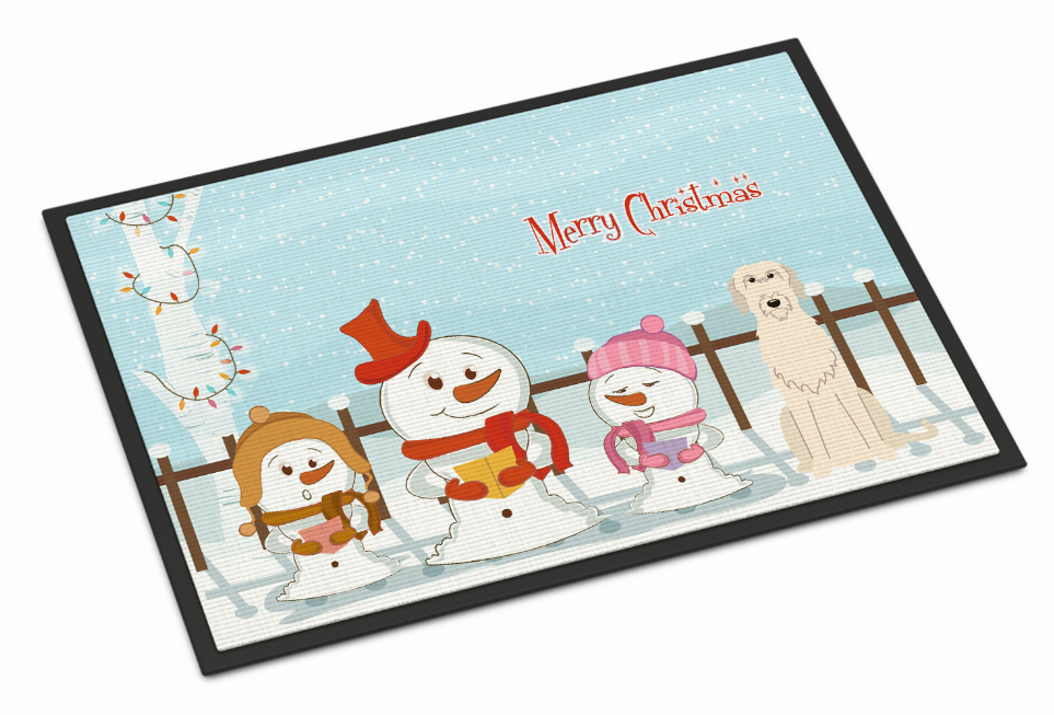 Merry Christmas Carolers Dog Art Indoor or Outdoor Mat